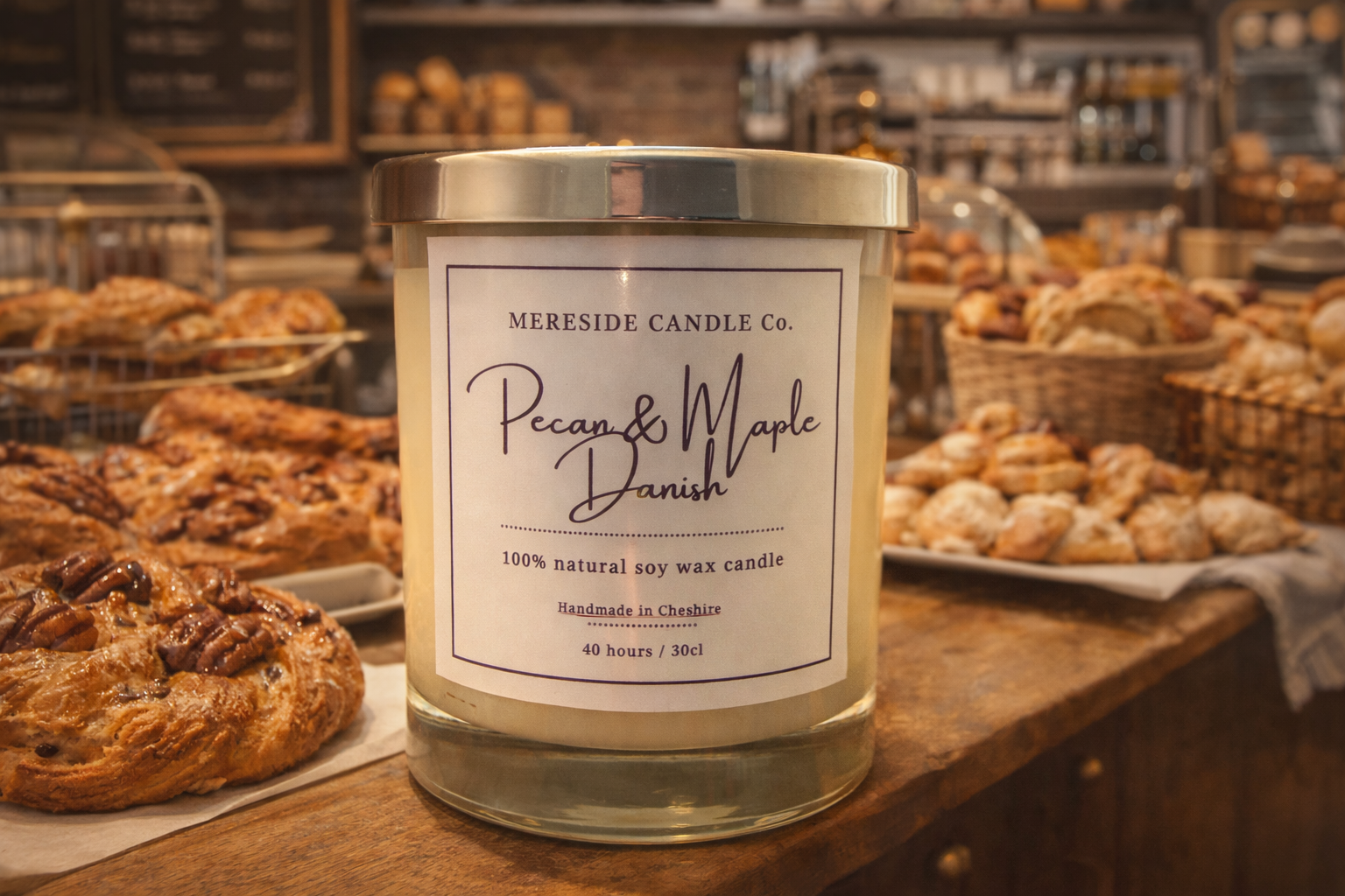 Pecan & Maple Danish Luxury Candle