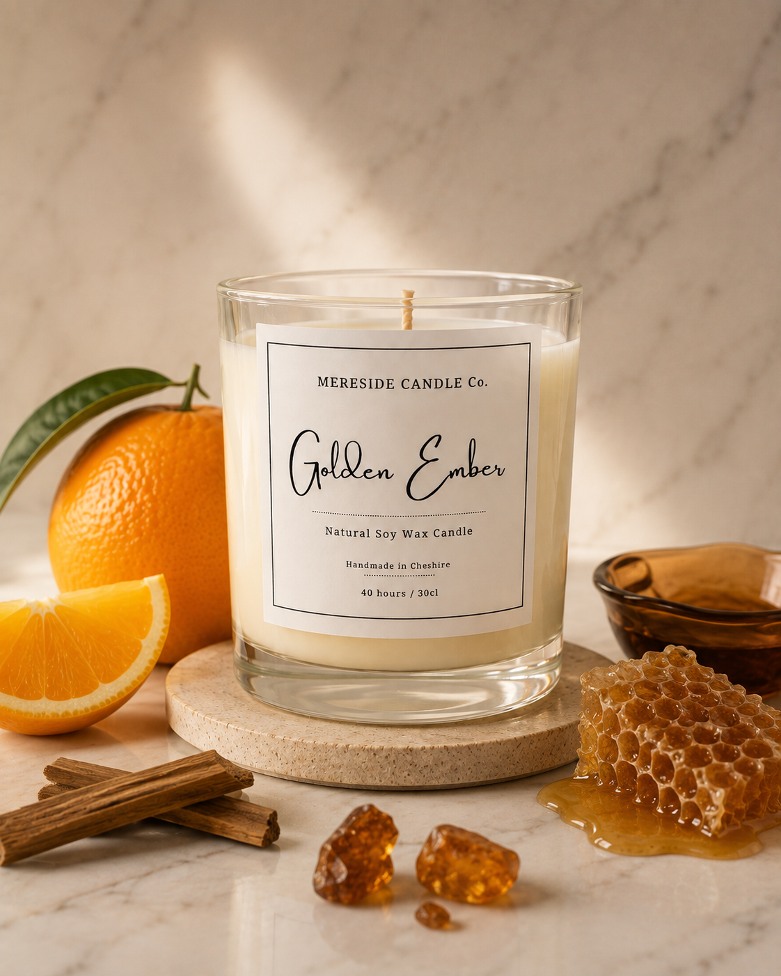 Golden Ember Luxury Candle 30cl