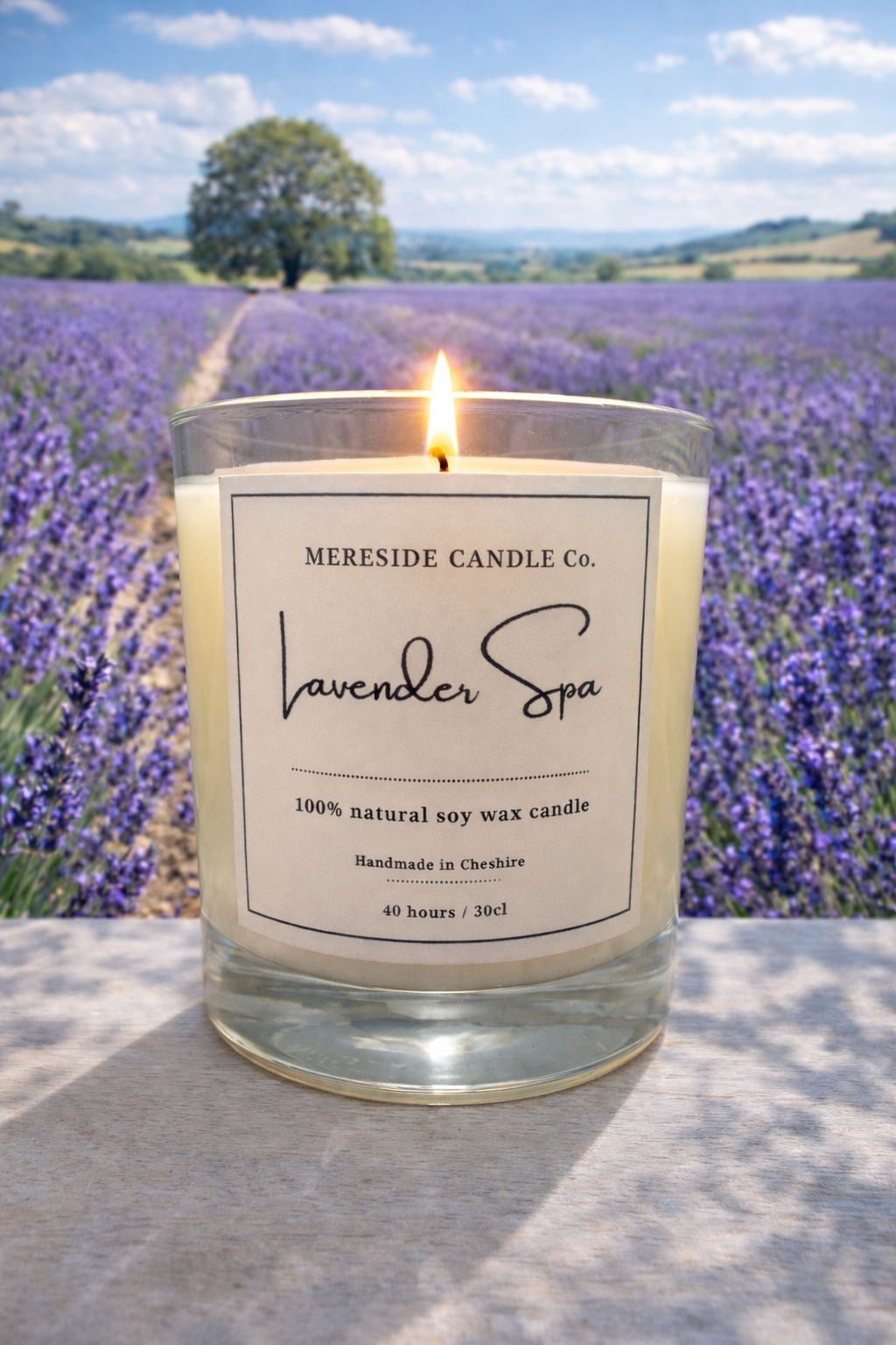 Mereside Candle Co Lavender Spa Luxury Candle 