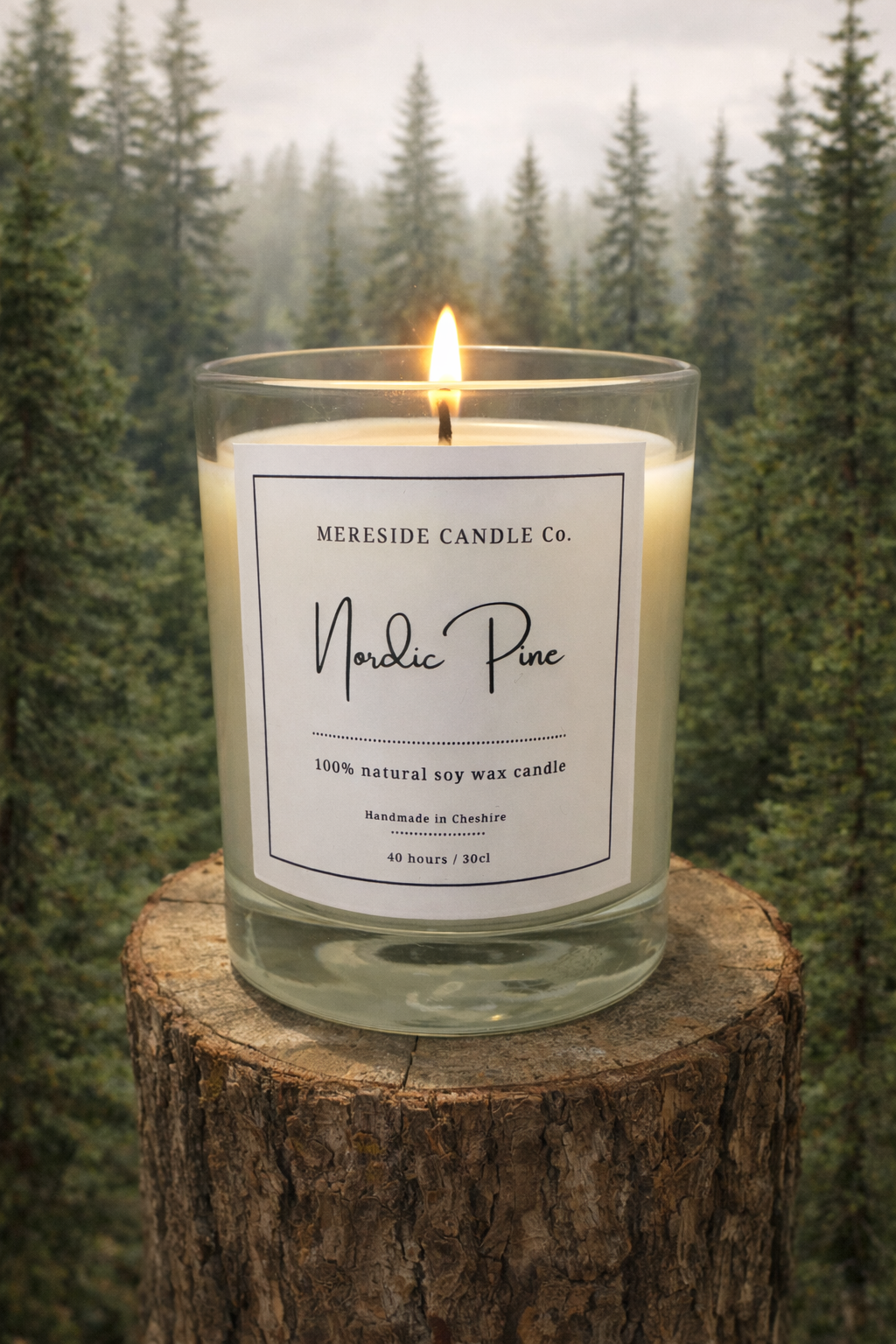 Mereside Candle Co Nordic Pine Luxury Candle