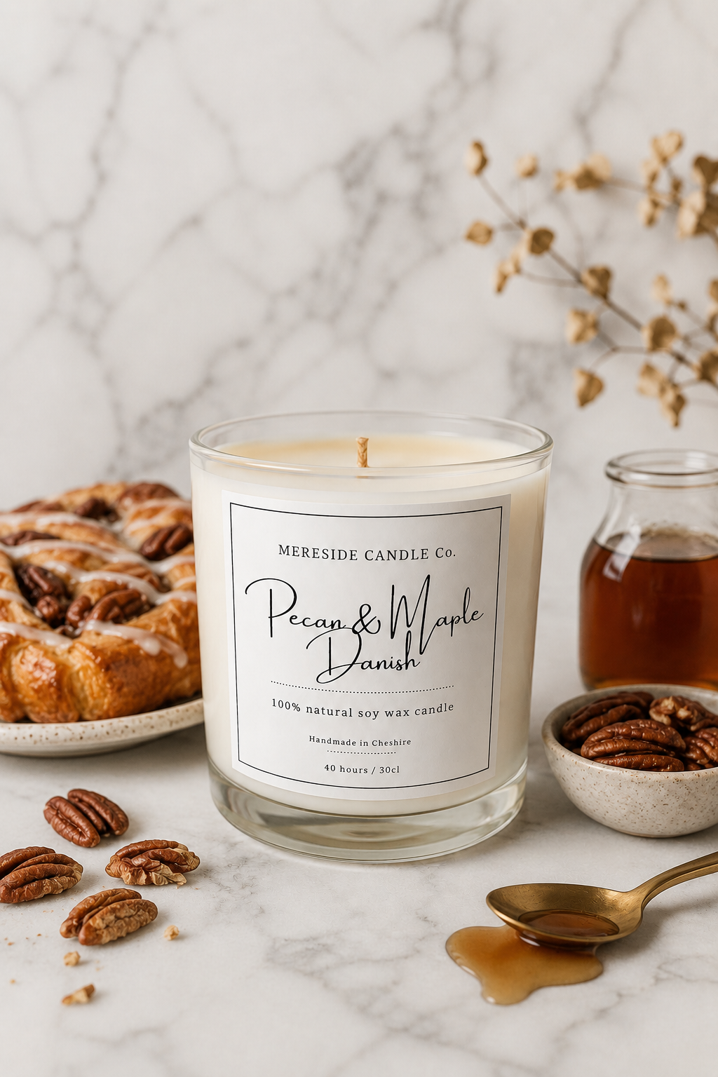 Pecan & Maple Danish Luxury Candle