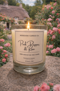 Mereside Candle Co Pink Pepper and Rose Luxury Scented Candle 