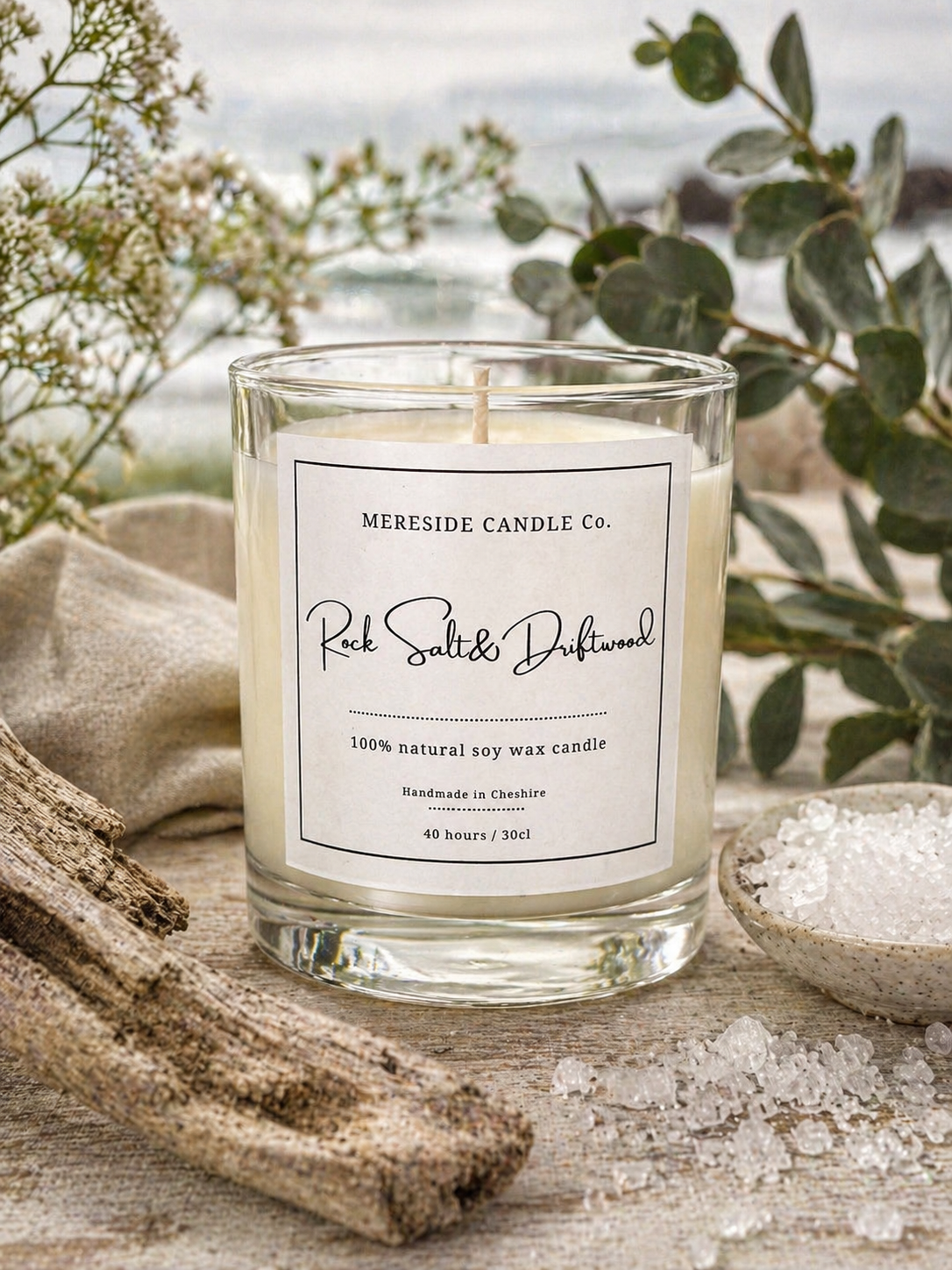 Rock Salt and Driftwood Summer Collection Candle 
