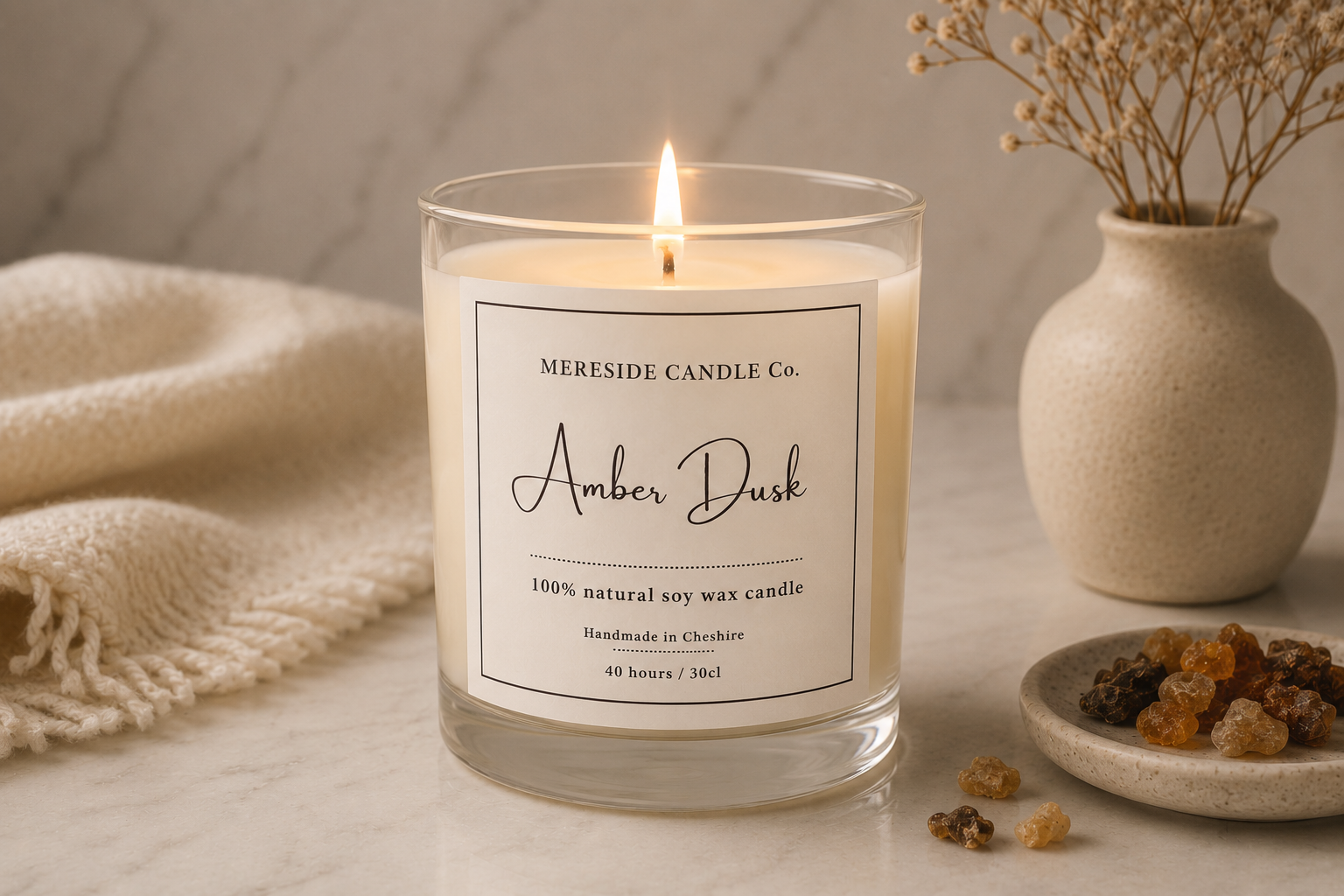 Amber Dusk Luxury Candle