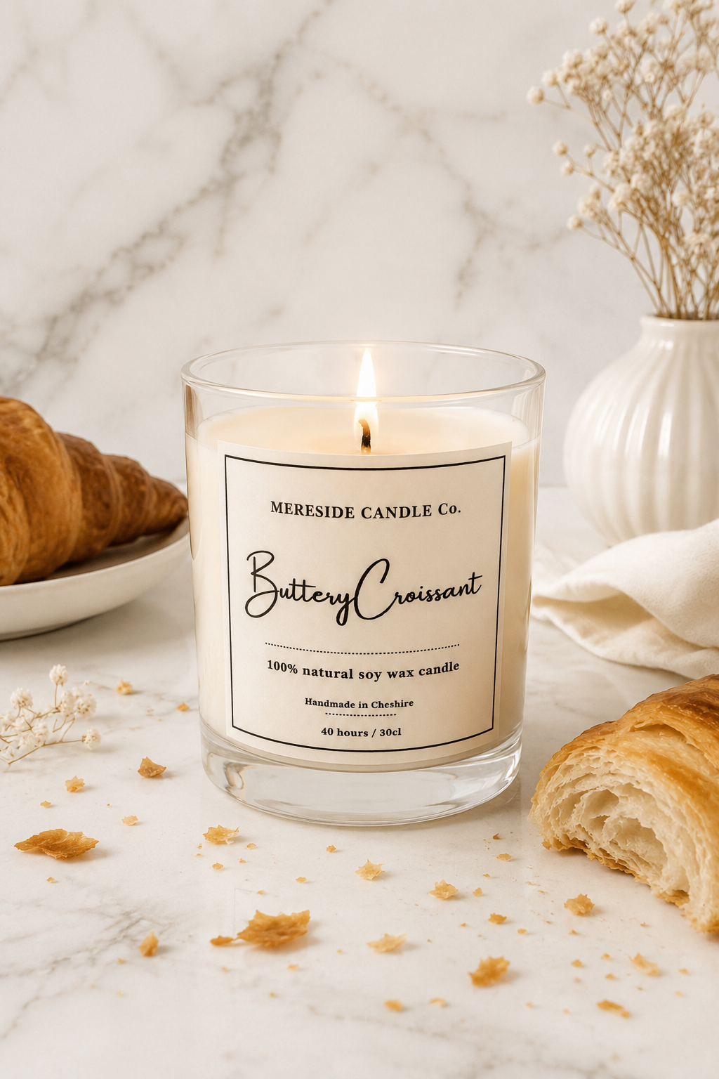 Buttery Croissant Luxury Candle