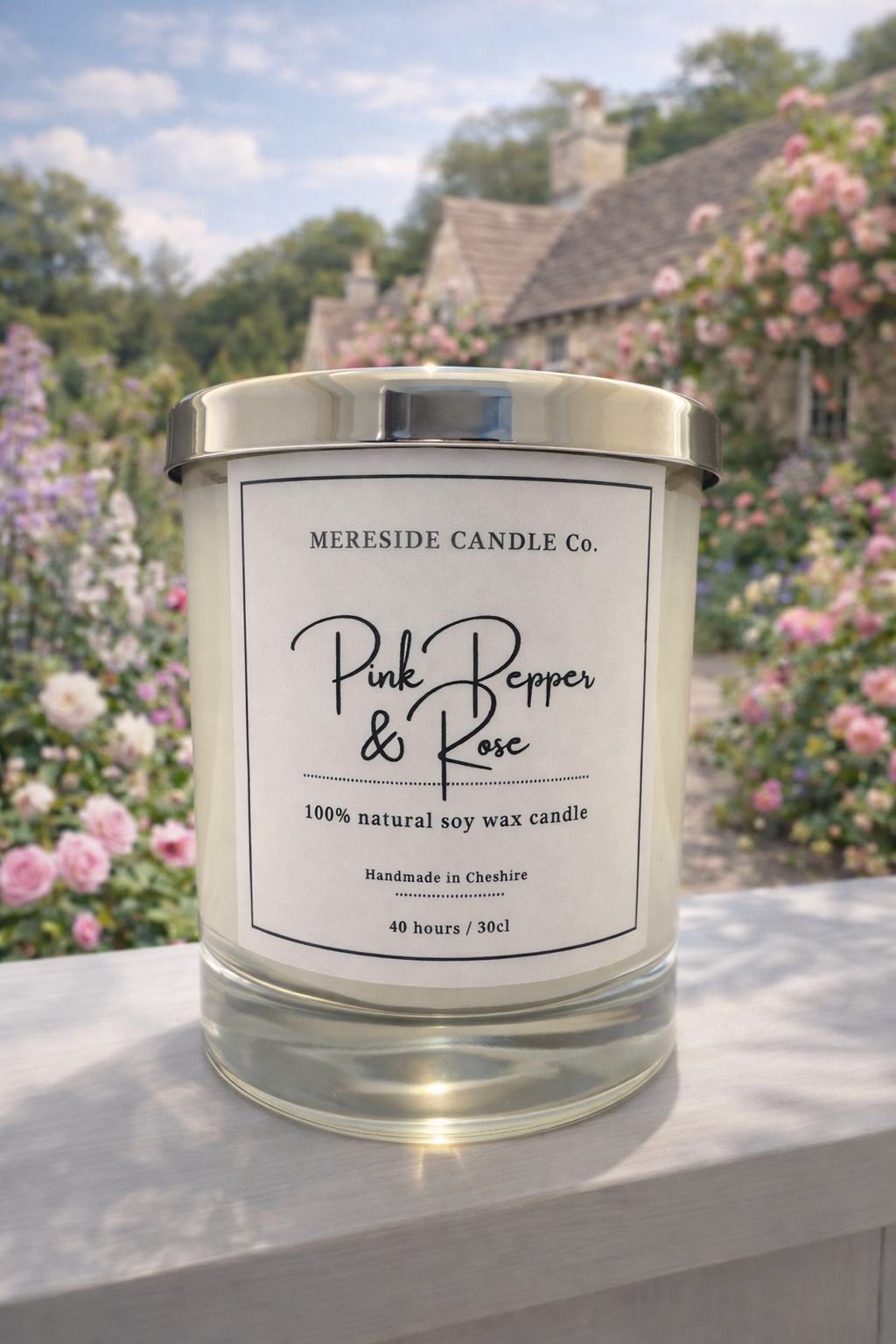 Pink Pepper & Rose Luxury Candle