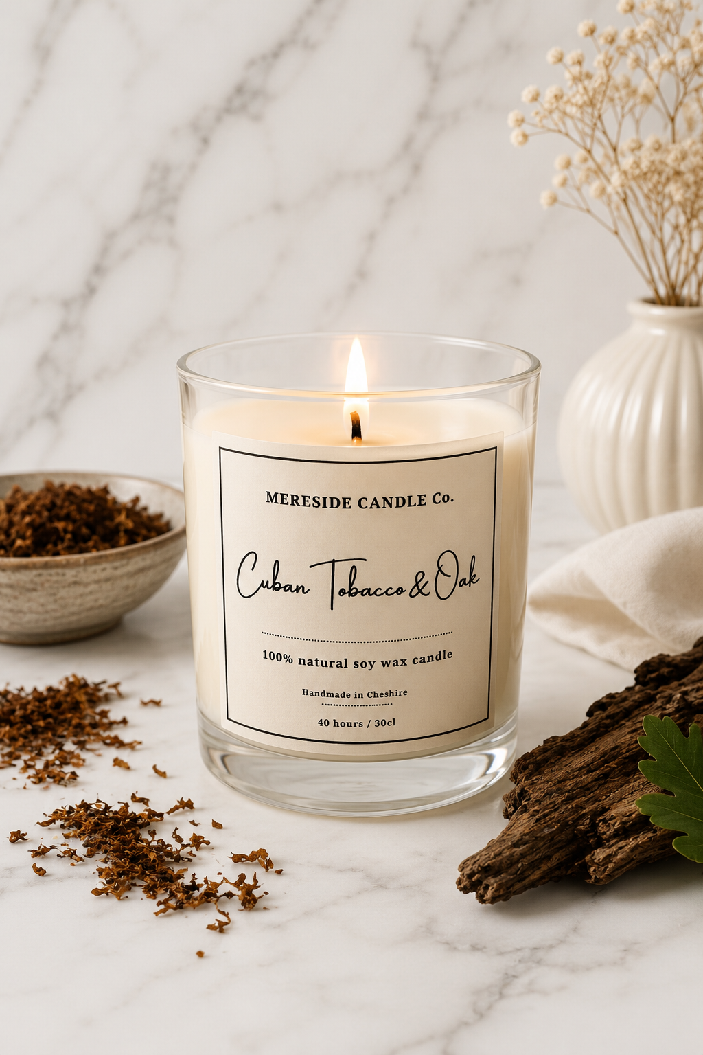 Cuban Tobacco & Oak Luxury Candle